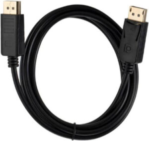 Generic DP to DP Cable, Male to Male, 21.6Gbps HBR2 Bandwidth, 1.8m Length, Audio Support, Up to 4K2K at 60Hz, Supports Resolutions Up to 4K, Black | DP to DP MM
