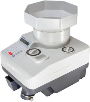 Cassida C550 Coin Counters & Sorters, 2300 Coins/Minute Counting Speed, 11000 Hopper Capacity, LCD Display Type, 4 Operation Modes (Count, Batch, Add, Off-Sort) | C550