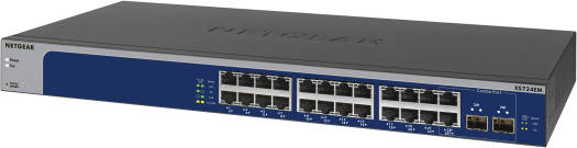 Netgear XS724EM 24-Port 10-Gigabit/Multi-Gigabit Smart Managed Plus Switch with 2x 10G SFP+480 Gb/s Bandwidth, Up to 64 VLANs & Extensive L2 & L3 Services Supported, Gray | XS724EM-100EUS - Image 3