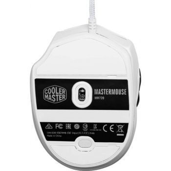 Cooler Master MM720 Lightweight Gaming Mouse with Ultraweave Cable, 16000 DPI Optical Sensor, RGB and Unique Claw Grip Shape, Glossy White | MM-720-WWOL2 - Image 6