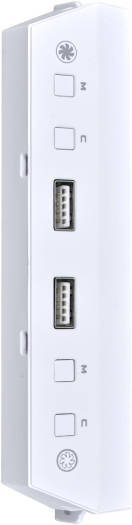 Lian Li Lancool 216 ARGB Controller and USB Module, 10 x Lighting Modes, 7 x Color Modes, 2 x USB-A 3.0/3.1 Gen 1 Ports, Separate or Combined Control Channels, White | G89.LAN216-1W.00