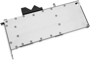 EK-Pro GPU RTX A6000 Water Block, Open Split-Flow Cooling Engine, 45° Angled Terminal Block, 2* G1/4" Ports, Screw-In Brass Standoffs, Nickel/Inox | 3831109894453