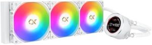 Xigmatek Frozr-O II Arctic 360 AIO CPU Liquid Cooler, 1800 Fan RPM, 82.2CFM Fan Airflow, Copper Cold Plate Material, Ceramic Bearing, Aluminum Radiator, White | EN40450