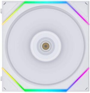 Lian Li Uni Fan TL 120 Case Fan, 120mm Fan Size, 2600 RPM Fan Speed, 90.1 CFM Airflow, PA66 / Liquid Crystal Polymer Materials, Fluid Dynamic Bearing, Single Pack, White | G99.12TL1W.00
