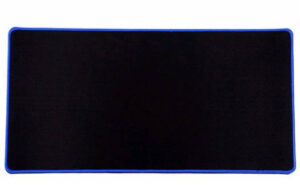 Generic Big Gaming Mouse Pad, Extended Non-Slip Desk Mat, Water Proof Rubber, With Stitched Edges, 78x30x5mm Size, For Office and Home, Black with Red and Blue Stitches |
