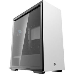 Deepcool Gamerstorm Macube 310P ATX Computer Case, ABS+SPCC+Tempered Glass, 7+2 Expansion Slots, 165mm CPU Cooler Height, White | GS-ATX-MACUBE310P-WHG0P