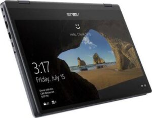 Asus VivoBook Flip 14 TP412FA, 14 Inch, Core i3, 4GB RAM, 128GB SSD - Silver Blue | TP412FA-EC598T Eng-Arb-KB