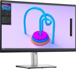 Dell P2422HE Hub Monitor, 23.8" FHD IPS Display, 60Hz Refresh Rate, 5ms (GtG) Response Time, 16.7m Display Colors, 4-Port USB Type-A & 1 USB Tyepe-C Hub, HDMI1.4/DP1.2/VGA, Black/White | P2422HE