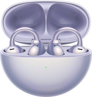 HUAWEI FreeClip Wireless Earbuds, Up to 36 Hours When Paired With the Charging Case, Supports SBC, AAC, and L2HC Audio Formats, Water and Dust Resistance, Wireless Charging, Purple | FreeClip PP
