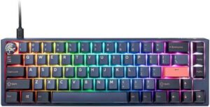 Ducky One 3 Cosmic Blue 65% SF Mechanical Keyboard, Cherry MX Brown Switches, Hot-Swappable, Anti-Ghosting, Dual-layer PCB, True PBT, Detachable Type-C Cable, ENG Layout | DKON2167ST-BUSDCOVVVC2