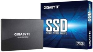 GIGABYTE SATA III 2.5" 120GB Internal Solid State Drive, Sequential Read Speeds Up to 500MB/s & Write Speeds Up to 380 MB/s, 3D NAND Flash, 2M Hours MTBF, Black | GP-GSTFS31120GNTD