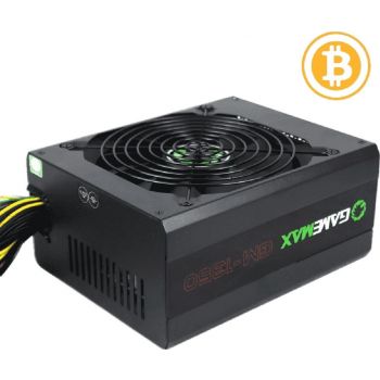 GameMax GM-1350 1350W Bitcoin Mining ATX Power Supply, 87% Efficiency, 80+ Gold, 12V Rail, 140mm Fan Support, 100V-240V, Thermal Control Technology | GM-1350 - Image 2