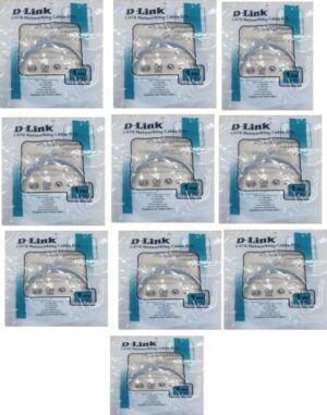 D-Link Patch Cord cat 6, 1 m (Pack of 10)