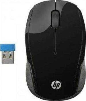 HP 200 1,000 dpi Optical Sensor Wireless Mouse (Black) | X6W31AA