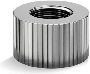 EK-Quantum Torque Extender Static FF 14 Male-threaded Extender, Nickel | 3831109825617