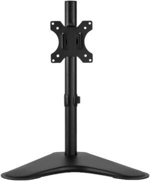 Newstar 91-LDT12T01 Single Monitor Stand, Fits 32" Regular & 38" Ultrawide Screen, Up to 8kg Max Weight, Freestanding VESA Steel, Adjustable Height, Tilt, Swivel, Rotation, Black | 91-LDT12T01