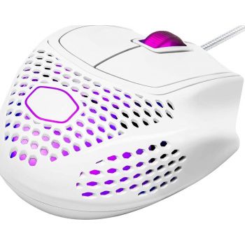 Cooler Master MM720 Lightweight Gaming Mouse with Ultraweave Cable, 16000 DPI Optical Sensor, RGB and Unique Claw Grip Shape, Glossy White | MM-720-WWOL2 - Image 3