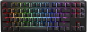 Ducky One 80% Mechanical Keyboard, Cherry MX Brown Mechanical Switch, Double Shot PBT, Detachable USB-C, English Layout, Black | DKON2187ST-BUSPDCLAWSC1