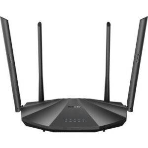 Tenda AC19 Dual Band Gigabit Wi-Fi Router, 2100 Mbps, USB 2.0, MU-MIMO, 5 LAN Ports, Guest Network, Parental Control, IPv6, Black | AC19