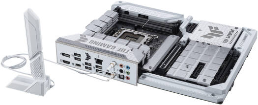 ASUS TUF Gaming Z790-BTF WIFI LGA 1700 ATX Intel Motherboard, Intel Z790 Chipset, 4x DDR5 DIMM Slots, 192GB Max Memory, 4x M.2 Slots, Intel Wi-Fi 7 & Bluetooth v5.4, White/Black | 90MB1GU0-M0EAY0 - Image 7