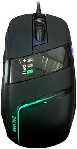 Zalman Optical Wire Gaming Mouse, Optical Avago A3050 Sensor, 4 LED Setting, 1.8M Cable Length, Black | ZM-M501R