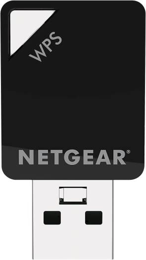 NETGEAR AC600 Wi-Fi USB 2.0 Mini Adapter for Desktop PC, WiFi Speed Up to 600 Mbps, Dual Band WiFi Stick for Wireless Internet, Black | A6100-10000S