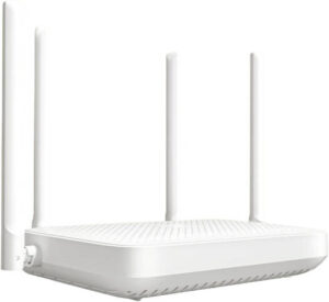 Xiaomi AX1500 Router, Wi-Fi 6 Support, Dual-Band Speed, 4 Gigabit Ethernet Ports, Mesh Networking Technology, High Gain Antennas, Up to 10 Connected Devices, White | AX1500