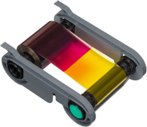 Evolis YMCKO Consumables Color Ribbon, Primacy 2 Compatible, 300 Prints, 1 Roll | R5F208M100