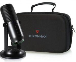 Thronmax MDrill One Studio Kit, 360 Omni Directional, 20Hz-20kHz Frequency Response, 4 Dedicated Recording Patterns, 16 Bit Rate, For Streaming / Gamers, Black | M2 KIT