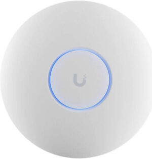 Ubiquiti U7 Lite Access Point, Wi-Fi 7, 5GHz & 2GHz Dual Band, 115m Coverage Area, Wireless Meshing, Band Steering, 4 Spatial Streams, Built-In Antenna, 1x 2.5GbE RJ45 Port, White | U7 Lite
