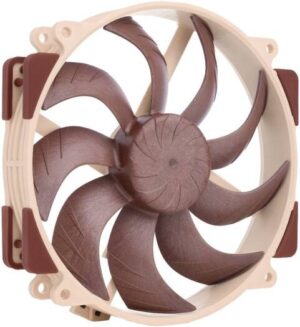 Noctua NF-A14X25r G2 PWM Case Fan, 140mm x 140mm Fan Size, 1500 RPM Fan Speed, 91.58 CFM Fan Airflow, SSO2 Bearing, Sterrox LCP Material, Brown | NF-A14X25r G2 PWM
