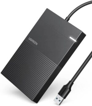 UGREEN 3.5" SATA Hard Drive Enclosure, Up to 5Gbps Transfer Rate, With USB-B To USB-A Cable, 5G With 12V2A Adapter, UK, Compatible With Windows / Linux / mac OS 10 or Later | 70400