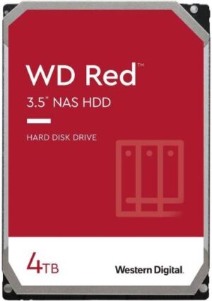WD Red 4TB  SATA 6 Gb/s 3.5" NAS Internal Hard Drive, 5400 RPM Class, 256 MB Cache, Supports Up to 180TB/yr Workload Rate, NASware Firmware for Compatibility | WD40EFAX