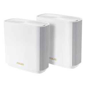 ASUS ZenWiFi AX6600 (XT8) Tri-Band Mesh WiFi 6 System , Coverage up to 5500 sq.ft & 6+ Rooms, AiMesh, Included Lifetime Internet Security, Easy Setup, Parental Control, 2 Pack, White | 90IG0590-MO3G40