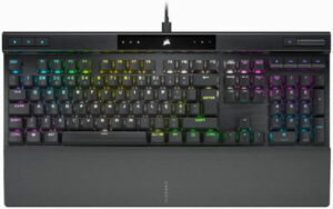 Corsair K70 RGB Pro Mechanical Wired Keyboard, Cherry MX Red Switch, 105 Keys Matrix, Rate Up to 8000Hz with Axon, Polycarbonate Keycaps, 100 Million Keystrokes, Arabic Layout, Black | CH-9109410-AR