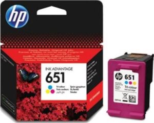 HP 651 Tri-color Original Ink Advantage Cartridge | C2P11AE