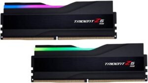 G.Skill Trident Z5 RGB Series 64GB (2 x 32GB) DDR5 Dual Channel Desktop Memory Kit, 6000 MHz Memory Speed, CL36 CAS Latency, 1.35 V, Intel XMP 3.0, 288-Pin, Matte Black | F5-6000J3636F32GX2-TZ5RK