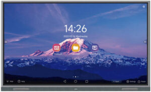 UniView 86" Smart Ultra-Narrow Interactive Display, 4K UHD Resolution, Contactless IR Sensor, 8ms Response Time, Android 11, 4GB RAM & 32GB eMMC, 2 Touch Pens, Free VESA Mount, Black | MW3586-U-C