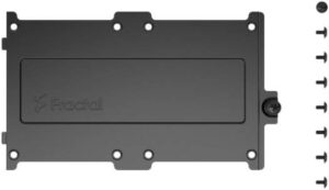 Fractal Design SSD Type-D Bracket Kit, Includes 2.5" SSD Bracket & Mounting Hardware, Captive Thumbscrew For Easy Installation, Designed For Use In Pop Series, Black | FD-A-BRKT-004