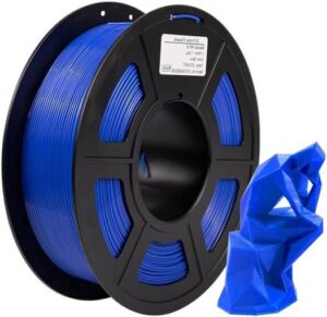 iSANMATE 3D PETG Printer Filament, Dimensional Accuracy +/-0.03mm,1.75mm, 197mm Spool Diameter, 65mm Spool Width, 57mm Spool Hub Hole Diameter, 1kg (2.2lb), Blue | PETG-Blue
