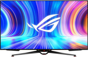 ASUS ROG Swift OLED PG48UQ 48" Gaming Monitor, 138Hz Refresh Rate, 0.1ms Response Time, G-SYNC Compatible, 1.07M Colors, 2x Speakers, 2x HDMI, 1xDP, 4x USB 3.2, Black | 90LM0840-B01970