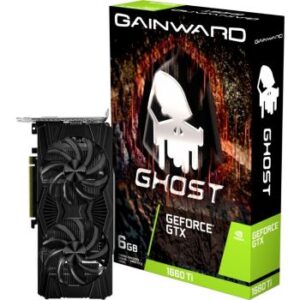 Gainward GeForce GTX 1660 Ti Ghost Graphics Card, 6GB GDDR6 192 bits Memory, 1770 MHz GPU Clock Speed, PCI-Express Gen 3 x16, 8 Pin, HDMI, Displayport | NE6166T018J9-1160L