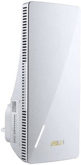 ASUS RP-AX58 AX3000 WiFi 6 Range Extender, AiMesh, 3000 Mbps, 1x RJ45 LAN, UK Plug, White | 90IG07C0-MU0C10