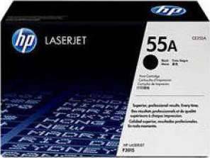 HP 55A Black Original LaserJet Toner Cartridge (CE255A)