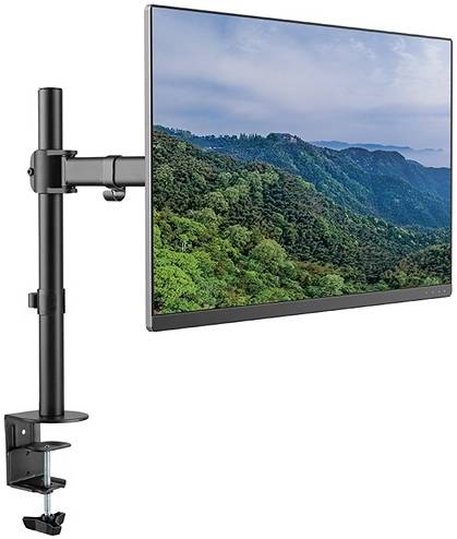 Skill tech Economy Steel LCD VESA Desk Mount, 13"-27" LCD Mount, 360 Rotary VESA Plate, Tilt and Swivel, Black | SH-070C012 - Image 2