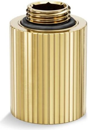 EKWB EK-Quantum Torque Extender Static MF 28, Male to Female 2x G1/4" Threading, 4.5mm Thread Length, 23mm Diameter, Gold | 3831109849866