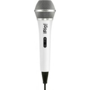 IK Multimedia iRig Voice Handheld Microphones For Smartphone And Tablets - White | IP-IRIG-MICVOW-IN