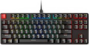 Glorious GMMK Mechanical Keyboard, TKL (Pre-Built), Compact Size, Full modular, RGB LED Backlighting, Easy Access Hot-Keys, Raised Keys | GMMK-TKL-BRN