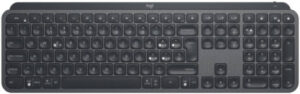 Logitech MX Keys for Business, Wireless Bluetooth Keyboard, Comfort, Stability, and Precision, Auto-Adjusting Backlighting, Reduced Keystroke Noise, English, Graphite | 920010116