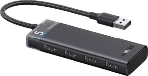 UGREEN CM653 USB 3.0 HUB 5Gbps High Speed Data Transmission With USB-C Power Supply, Multiple Extension For Laptop, Desktop PC, Xbox, PS5, Mouse, Keyboard, Flash Drive, Printer | 15548